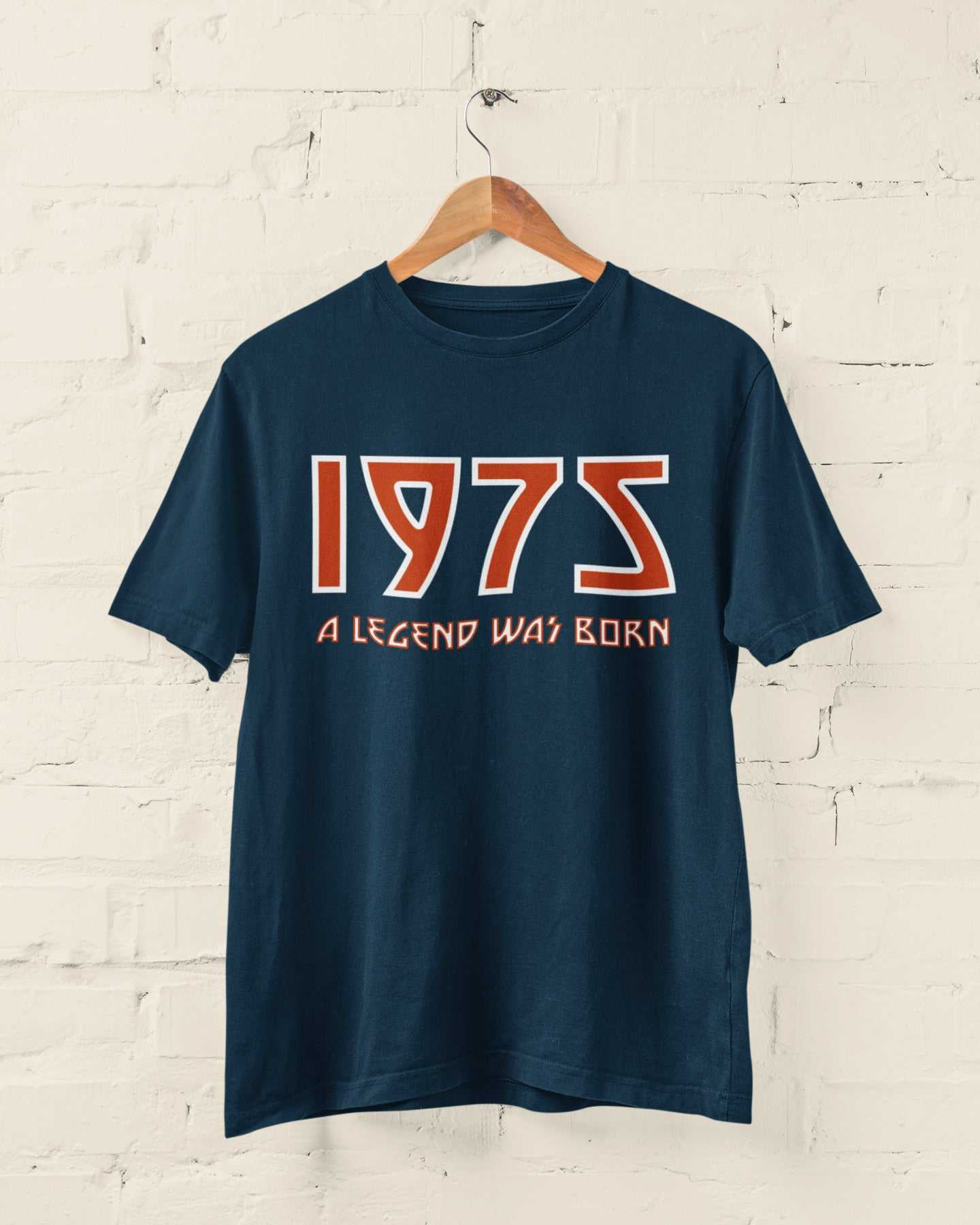 Galaxy Tees Mens 50th T Shirt 1975 A Legend Was Born With Name on BackGalaxy Tees