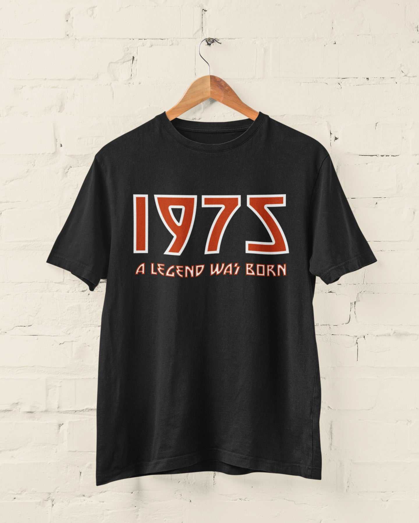 Galaxy Tees Mens 50th T Shirt 1975 A Legend Was Born With Name on BackGalaxy Tees