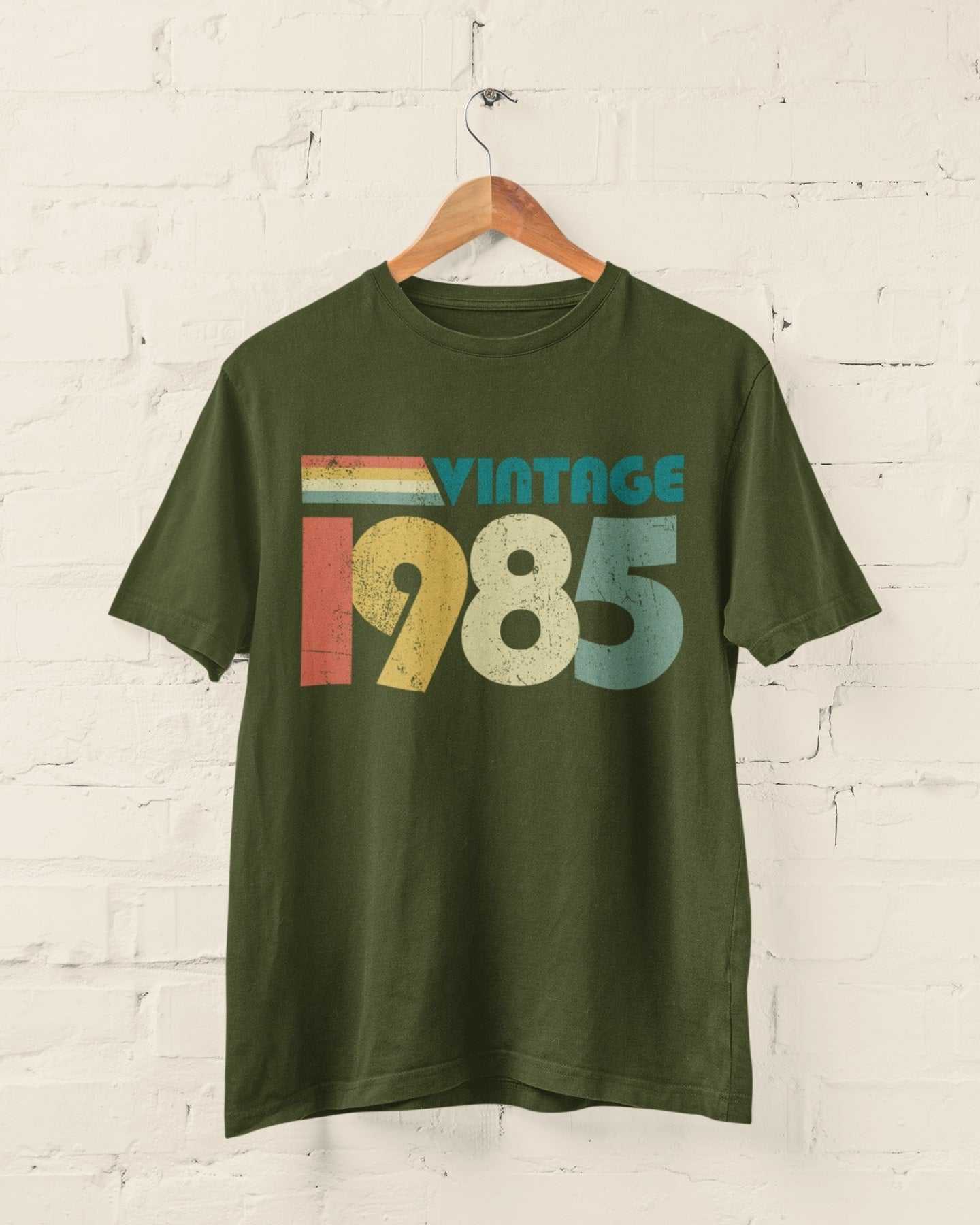 2025 Birthday PERSONALISED 40th T Shirt Vintage 1985 With Name & Age OGalaxy Tees