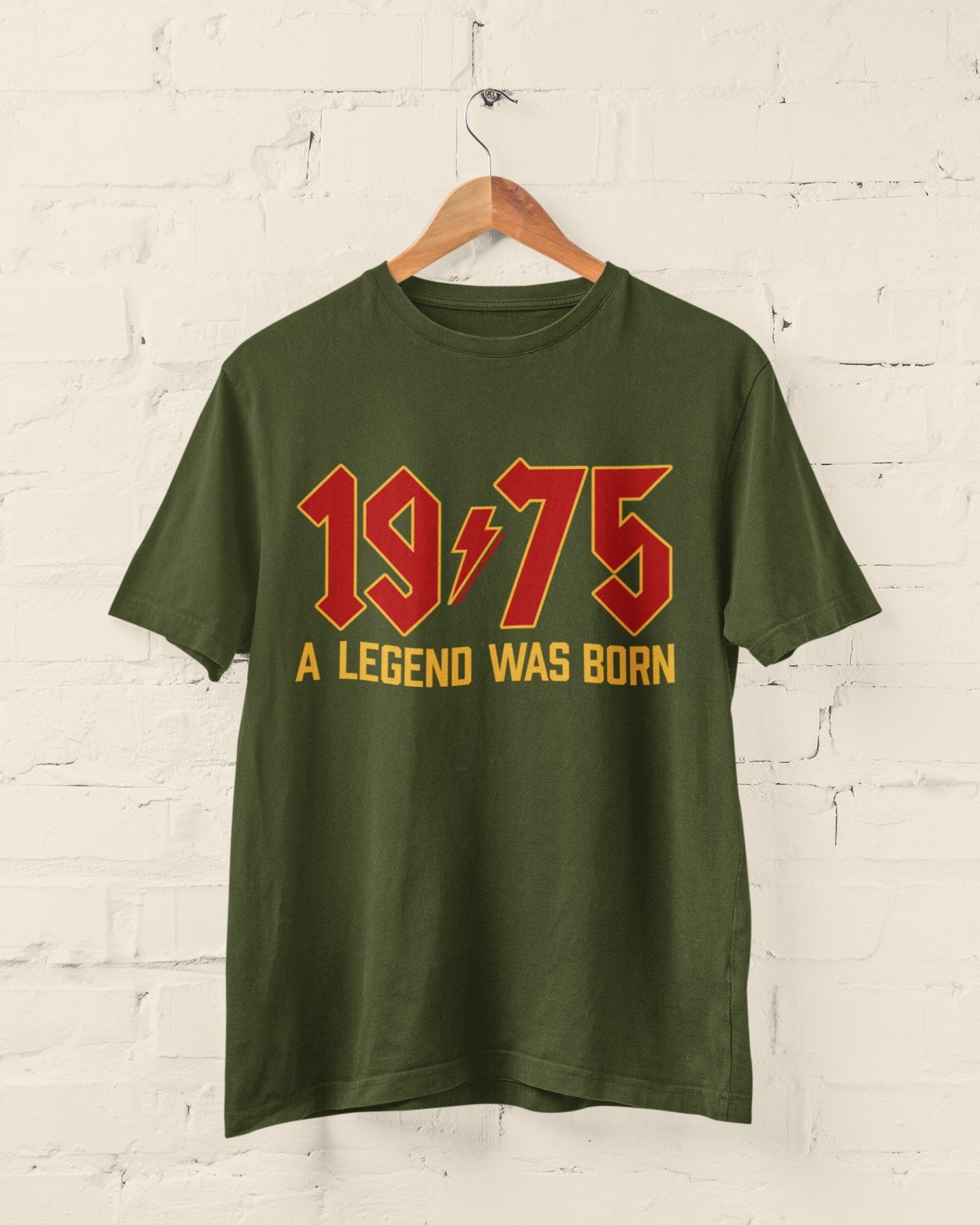 2025 Birthday PERSONALISED 50th T Shirt 1975 A Legend Was Born With BaGalaxy Tees