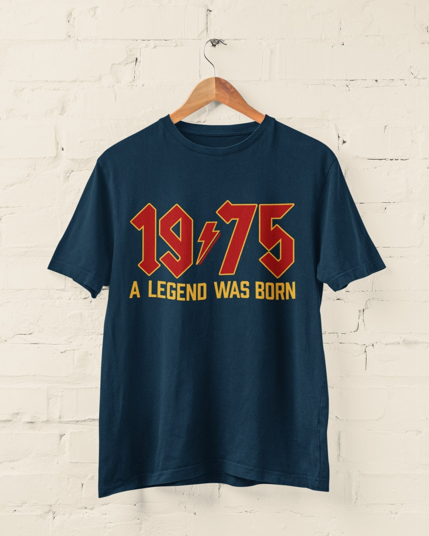 2025 Birthday PERSONALISED 50th T Shirt 1975 A Legend Was Born With BaGalaxy Tees