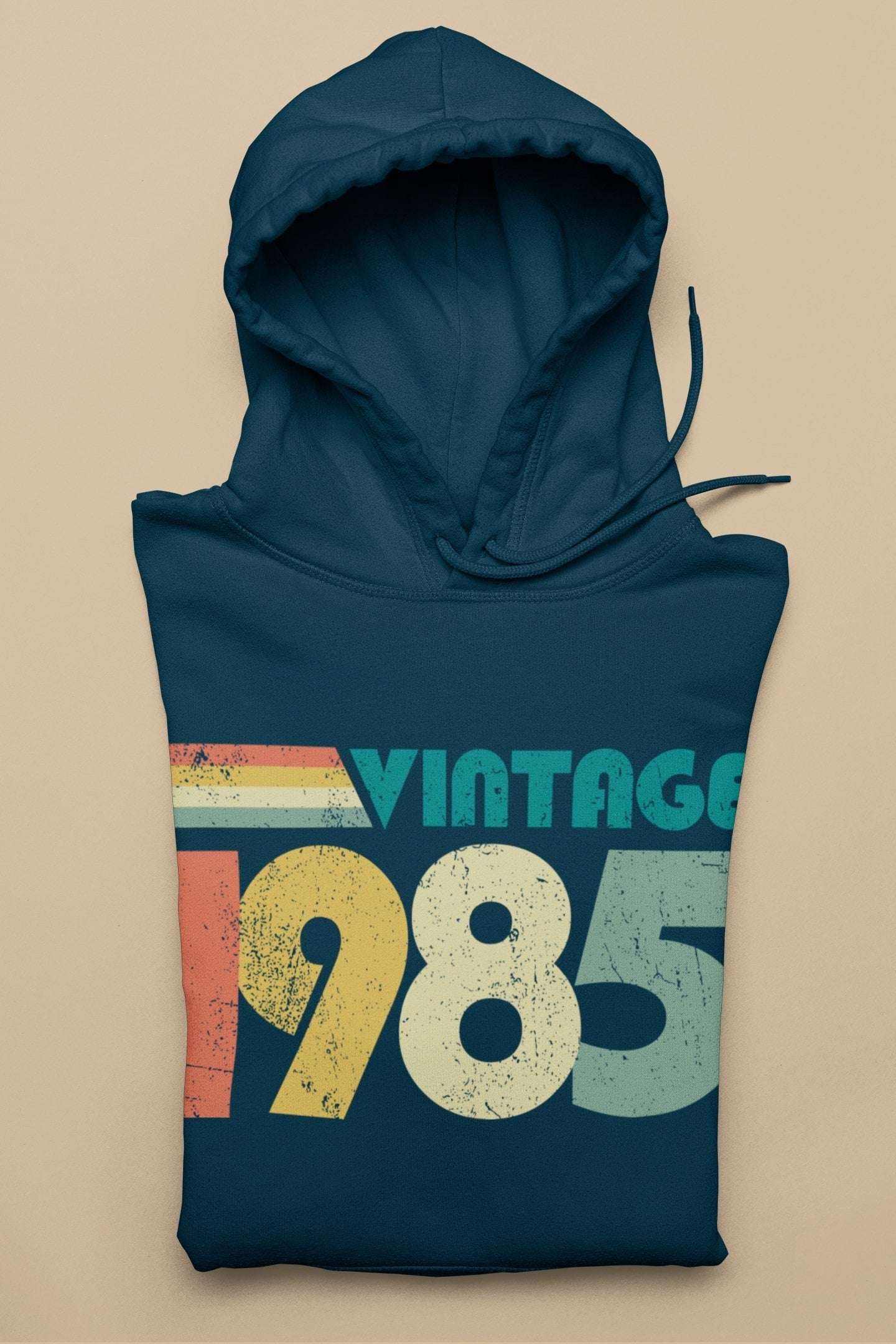 40th Birthday in 2025 Hoodie Vintage 1985 Retro Design Gift Idea Born Galaxy Tees