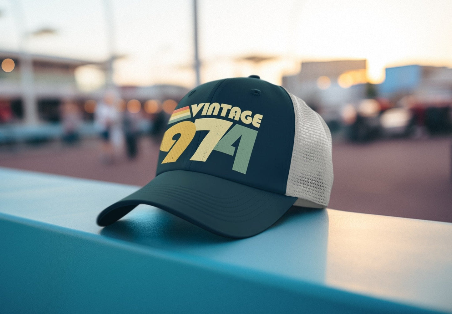 50th Birthday Vintage 1974 Urban Trucker Cap 2024 Birthdays Gift Idea Galaxy Tees