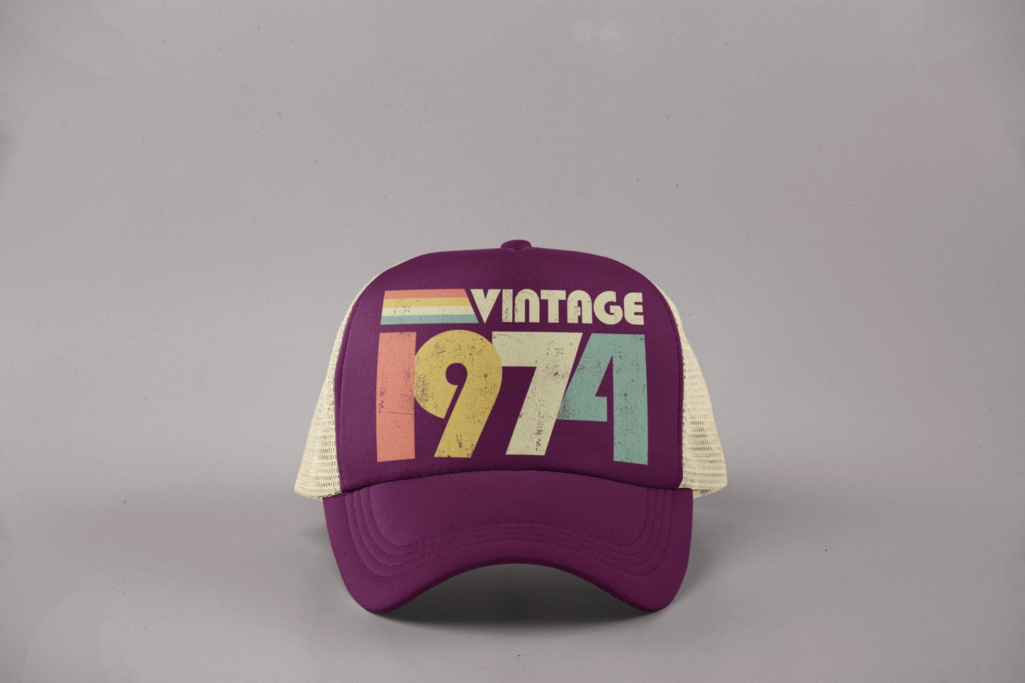 50th Birthday Vintage 1974 Urban Trucker Cap 2024 Birthdays Gift Idea Galaxy Tees