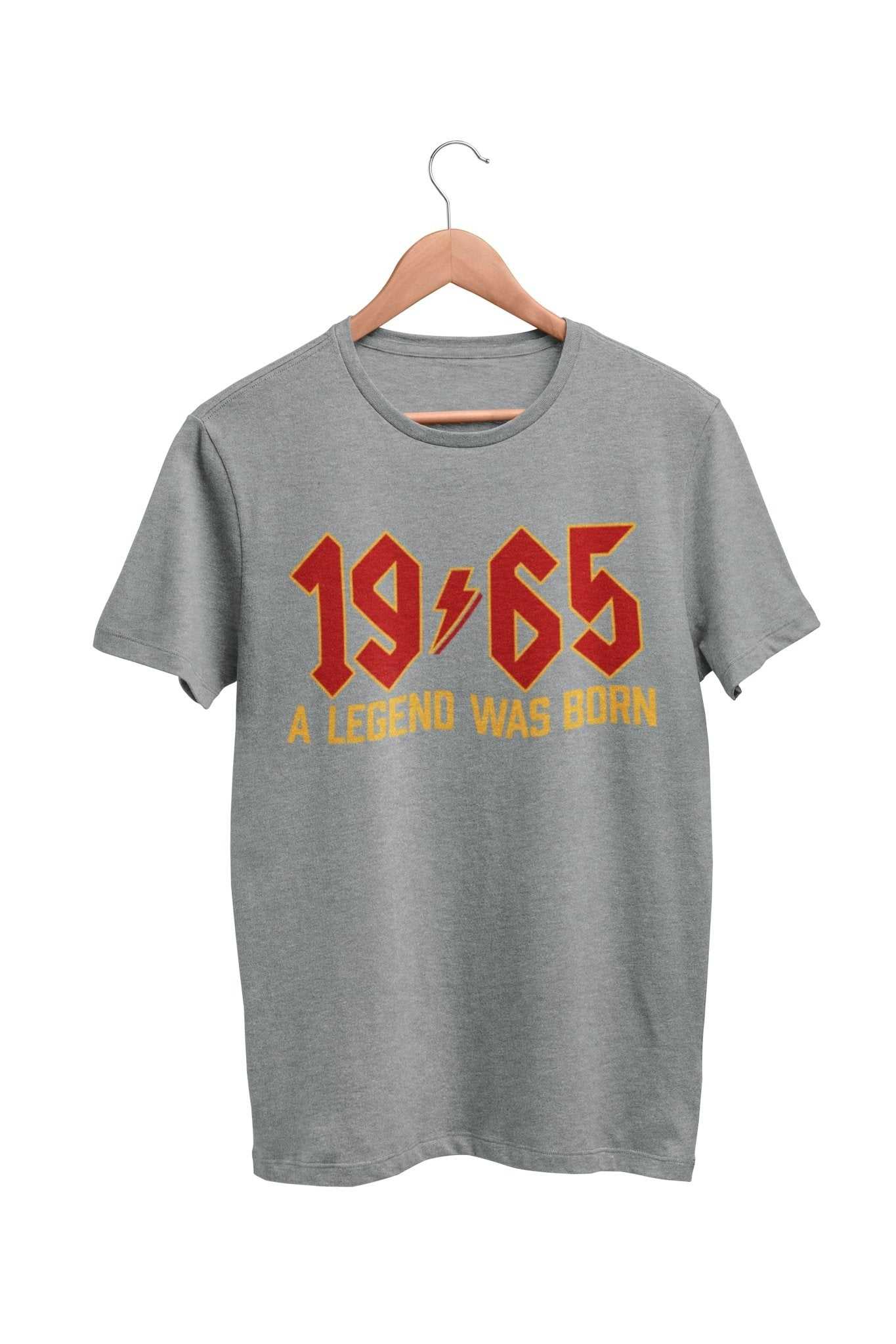 60th Birthday T Shirt For 2025 1965 A Legend Was Born Retro Heavy MetaGalaxy Tees