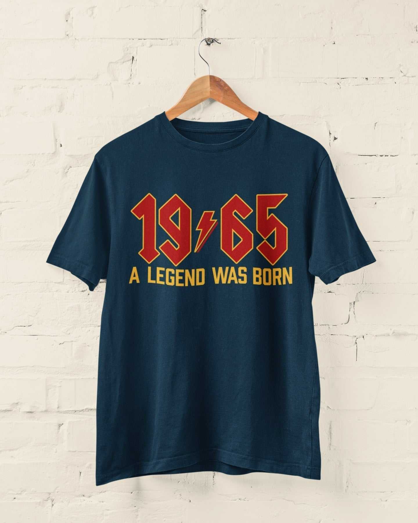 60th Birthday T Shirt For 2025 1965 A Legend Was Born Retro Heavy MetaGalaxy Tees