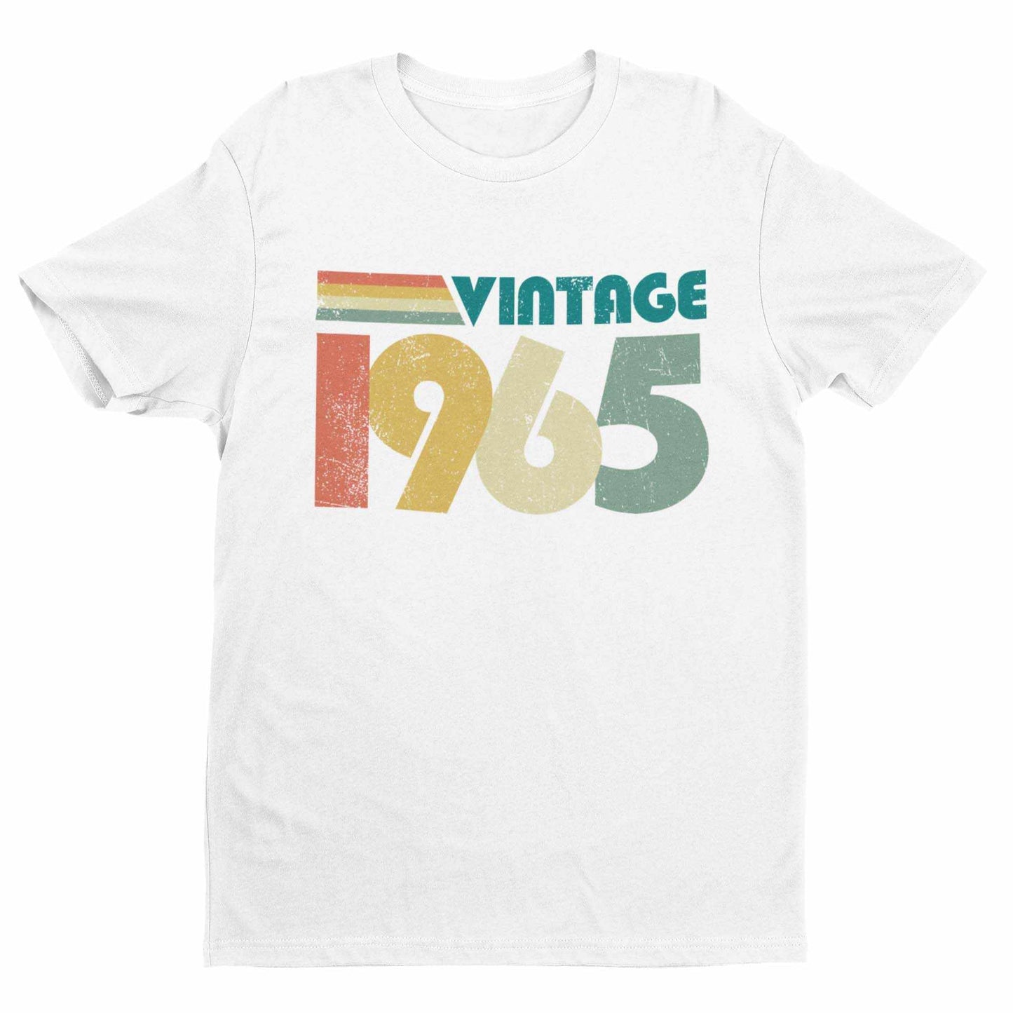 Vintage 1965 retro style t-shirt design for 60th birthday gift in 2025.