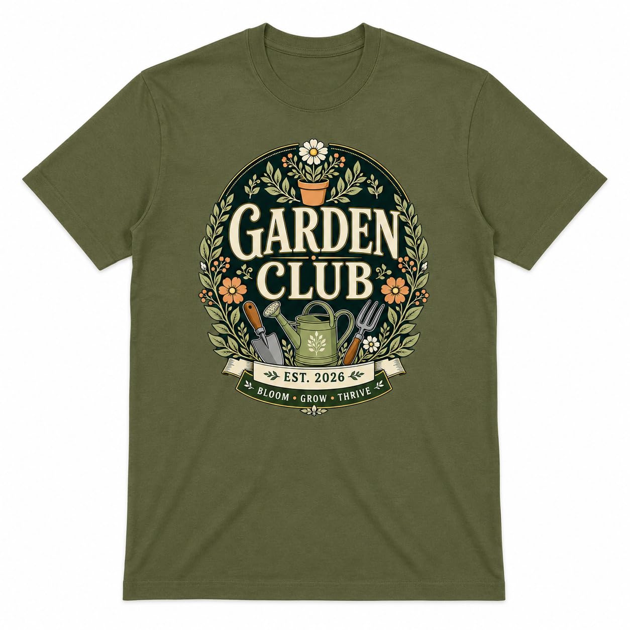Men's Garden Club T-Shirt Vintage Gardening Gift T-Shirt Gardener Allotment Plant Lover Top - Galaxy Tees