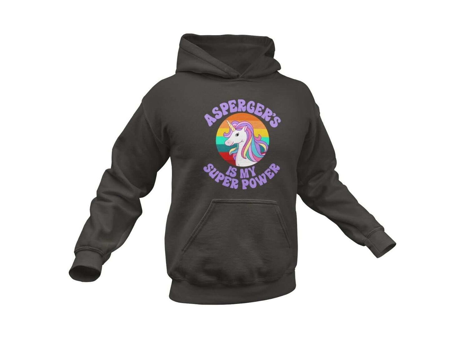 ASPERGER'S IS MY SUPERPOWER HOODIE Autism Aspergers Support Autism UniGalaxy Tees