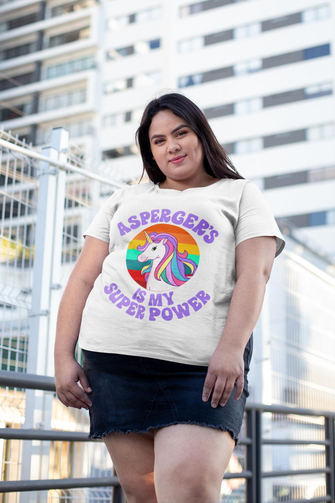 ASPERGER'S IS MY SUPERPOWER T Shirt ASPERGERS Autism Support Top UnicoGalaxy Tees