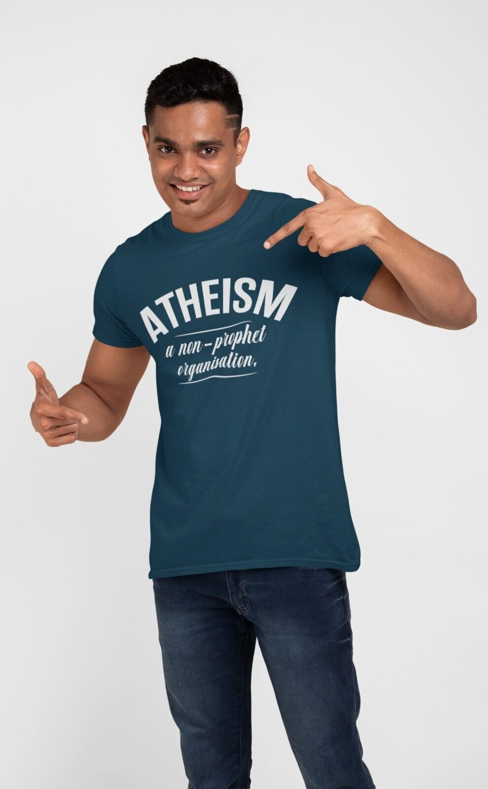 ATHEISM A NON PROPHET ORGANISATION Funny T Shirt Atheist Gift Idea NovGalaxy Tees