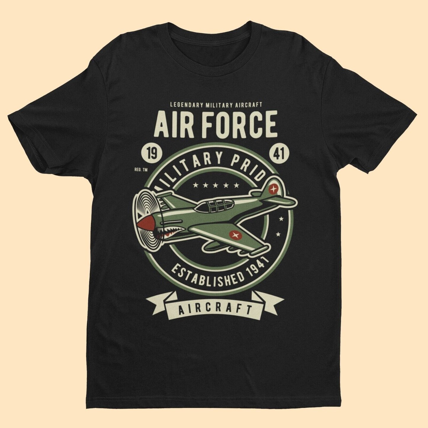 Air Force 1941 Classic Aircraft T Shirt Military Plane Spotter AeroplaGalaxy Tees