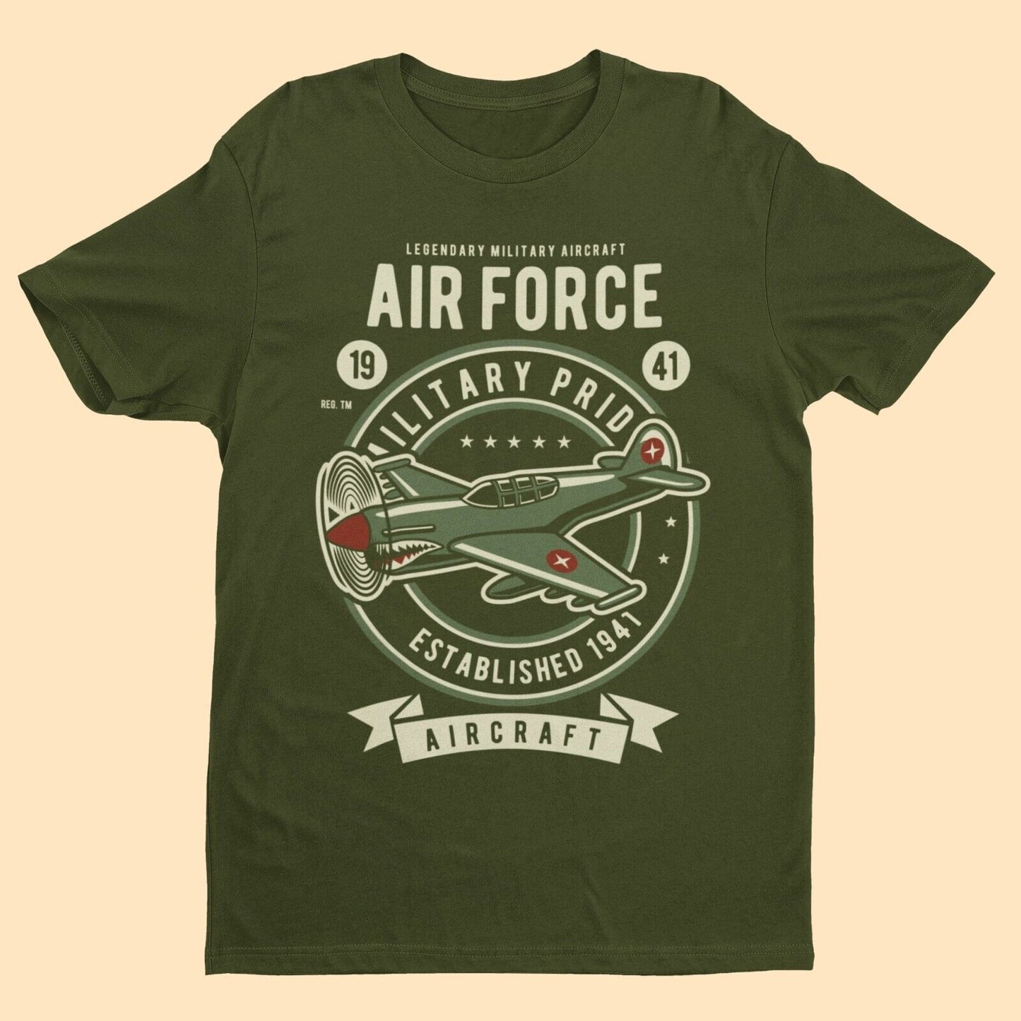 Air Force 1941 Classic Aircraft T Shirt Military Plane Spotter AeroplaGalaxy Tees