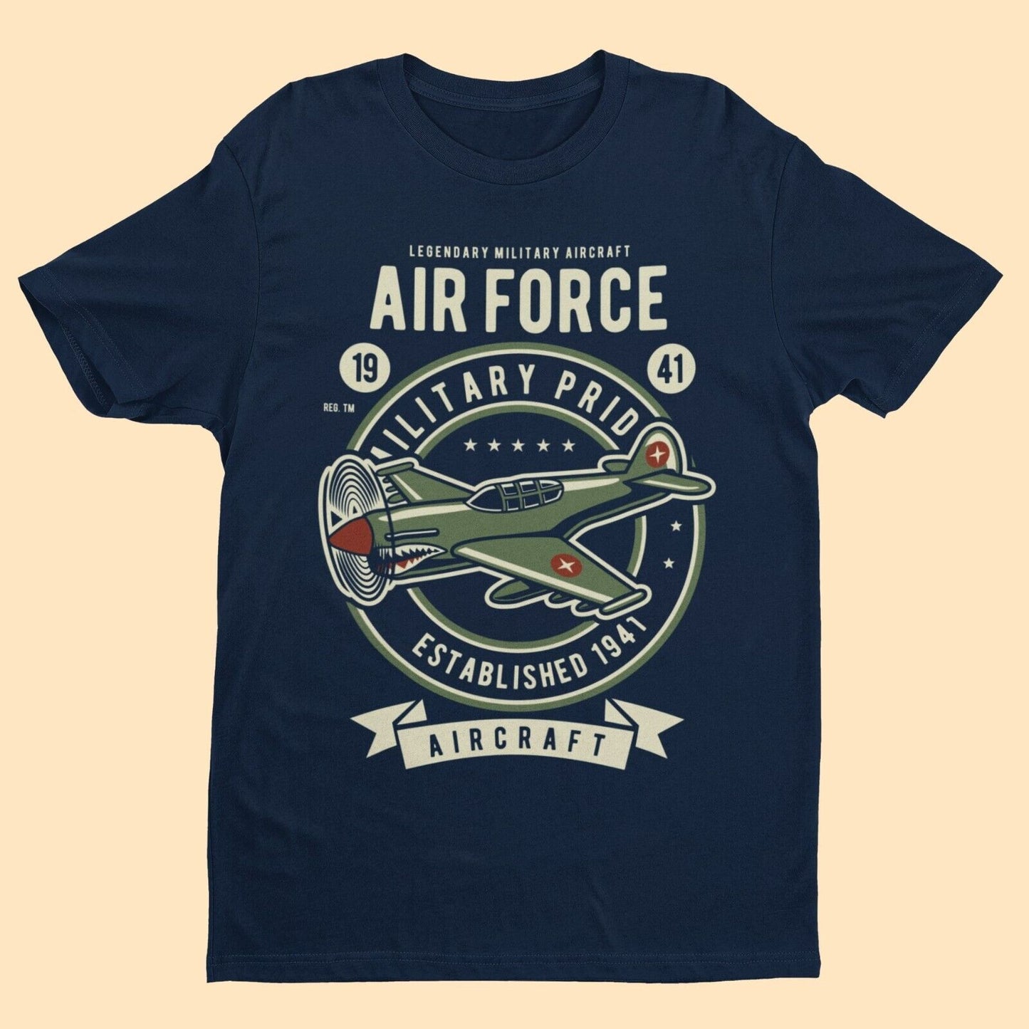 Air Force 1941 Classic Aircraft T Shirt Military Plane Spotter AeroplaGalaxy Tees