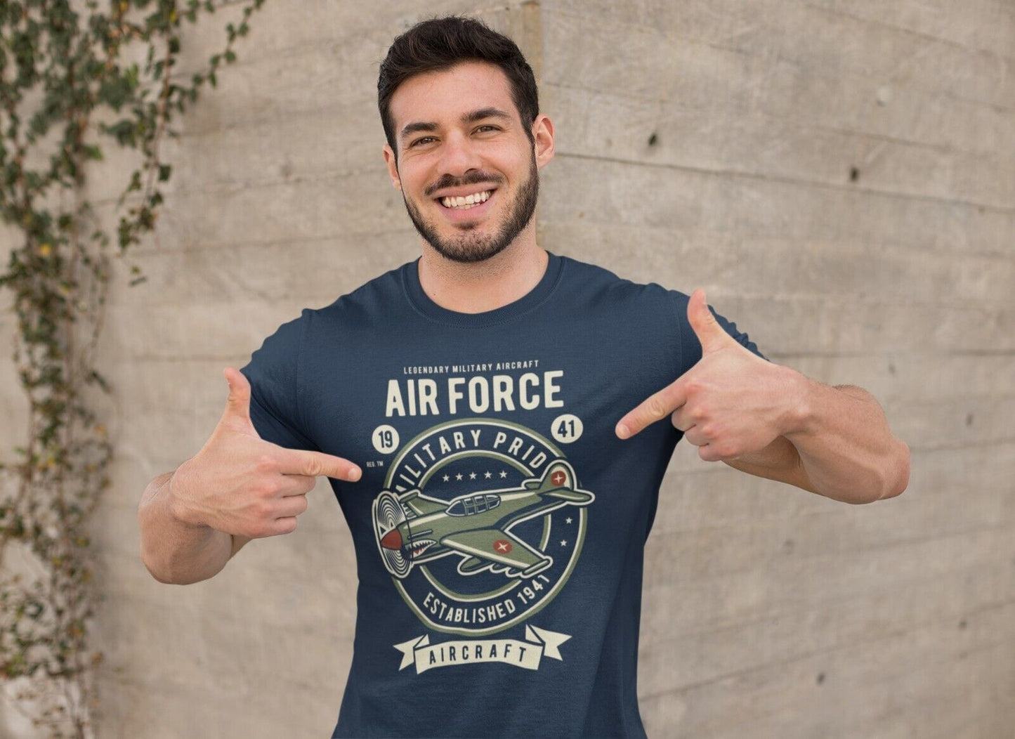 Air Force 1941 Classic Aircraft T Shirt Military Plane Spotter AeroplaGalaxy Tees