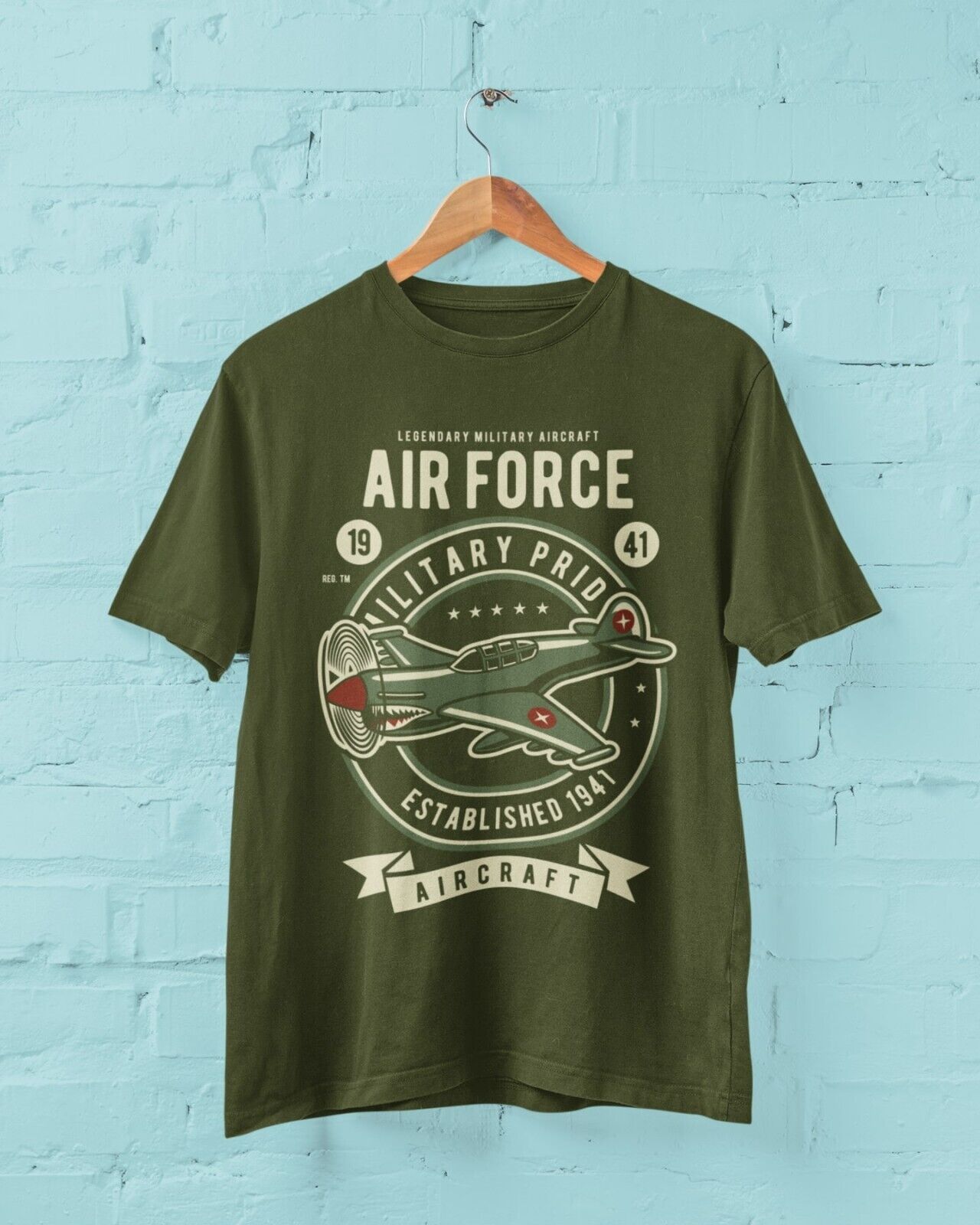 Air Force 1941 Classic Aircraft T Shirt Military Plane Spotter AeroplaGalaxy Tees
