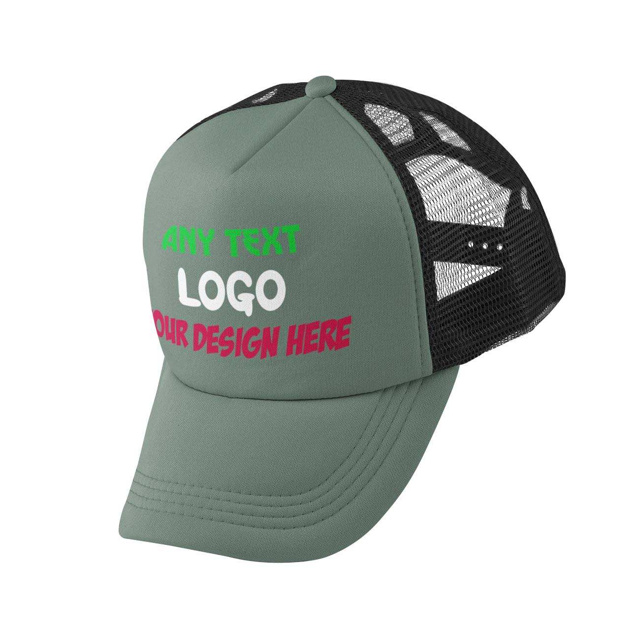Custom Printed Baseball Trucker Cap Your Design Logo Text PersonalisedGalaxy Tees