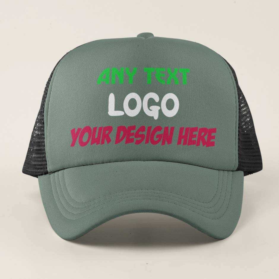 Custom Printed Baseball Trucker Cap Your Design Logo Text PersonalisedGalaxy Tees