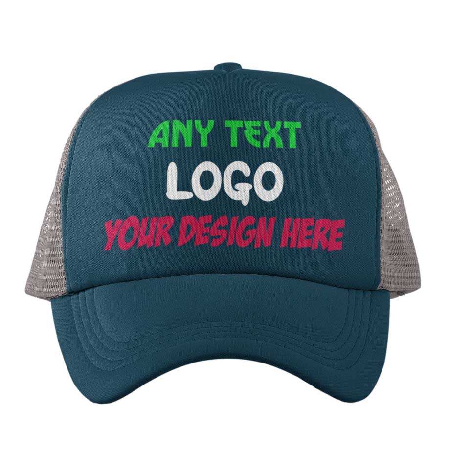 Custom Printed Baseball Trucker Cap Your Design Logo Text PersonalisedGalaxy Tees