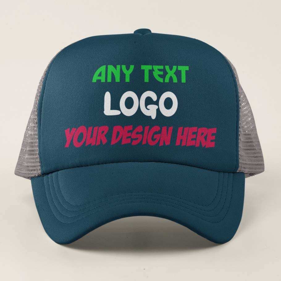 Custom Printed Baseball Trucker Cap Your Design Logo Text PersonalisedGalaxy Tees