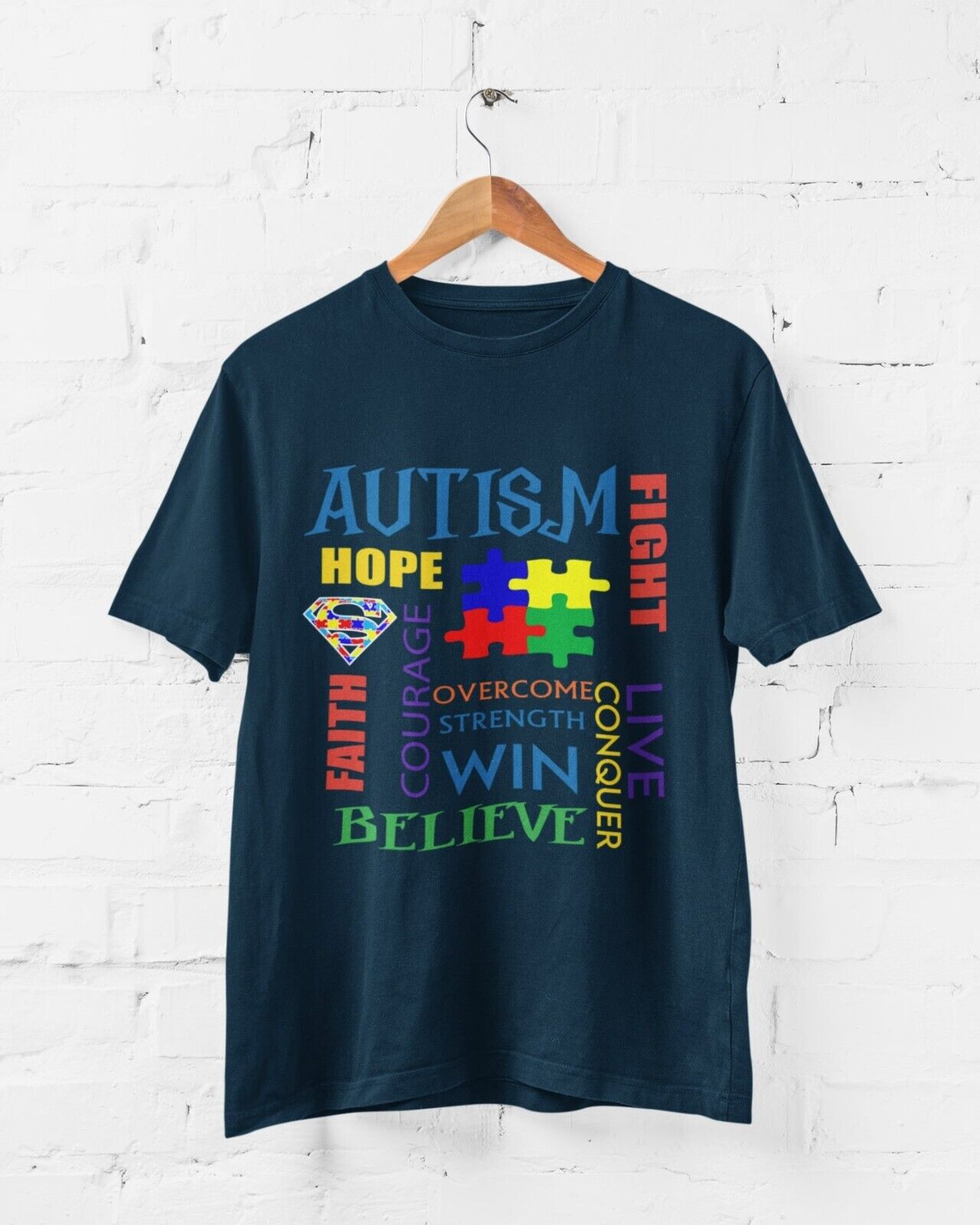 Autism Awareness and Support T Shirt Faith Autistic Courage Good to BeGalaxy Tees