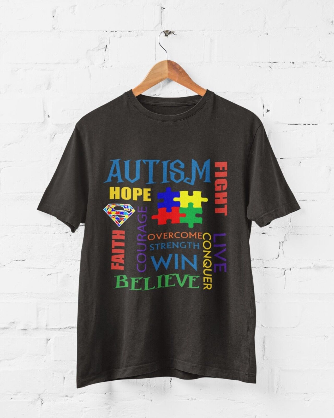 Autism Awareness and Support T Shirt Faith Autistic Courage Good to BeGalaxy Tees