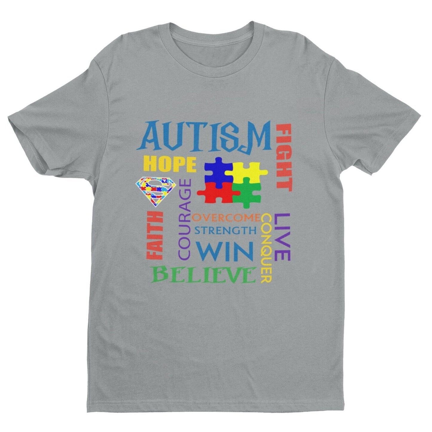 Autism Awareness and Support T Shirt Faith Autistic Courage Good to BeGalaxy Tees