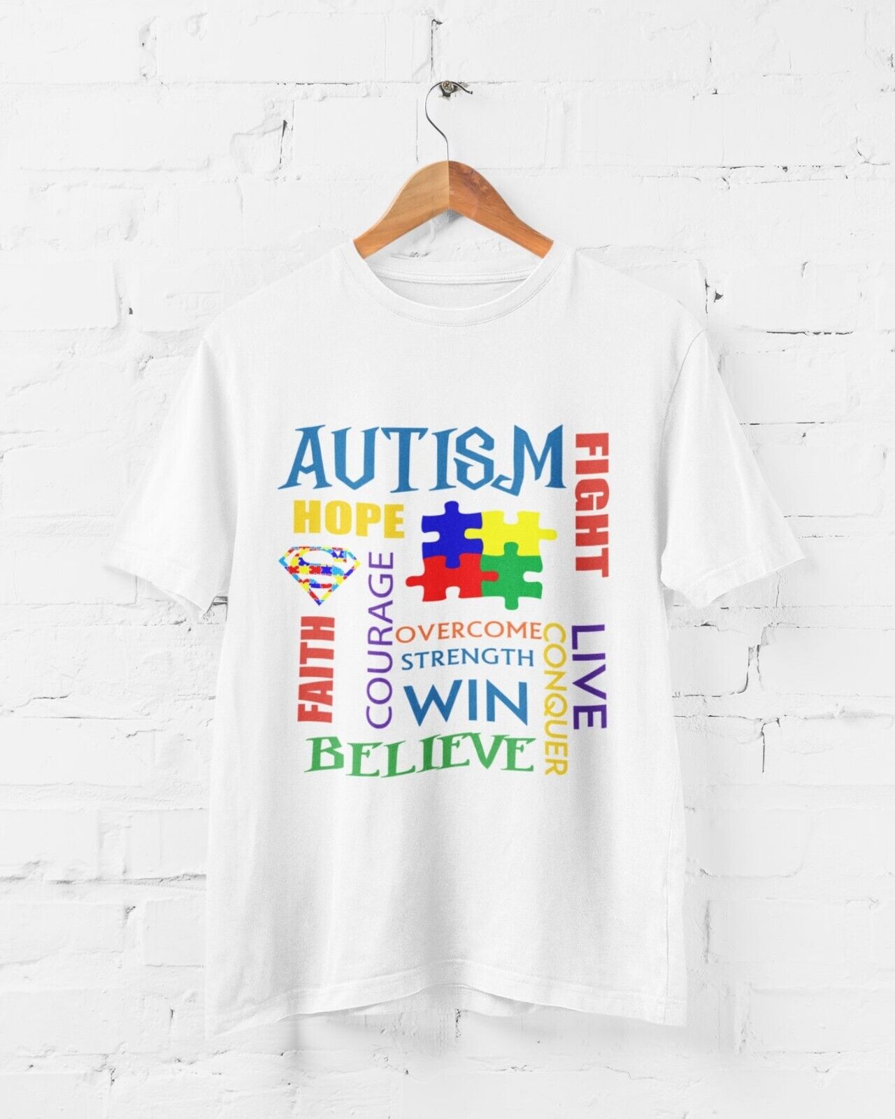 Autism Awareness and Support T Shirt Faith Autistic Courage Good to BeGalaxy Tees