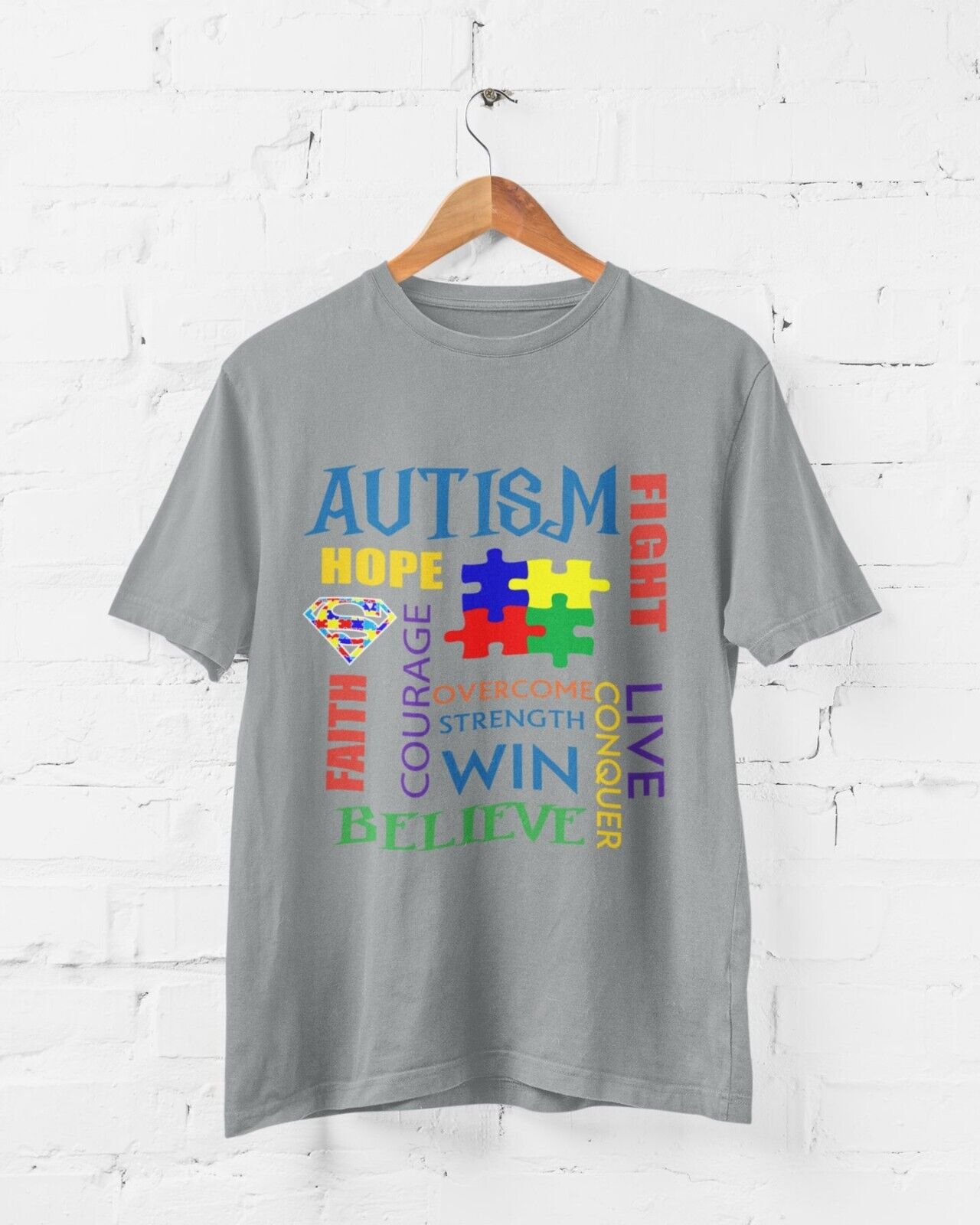 Autism Awareness and Support T Shirt Faith Autistic Courage Good to BeGalaxy Tees