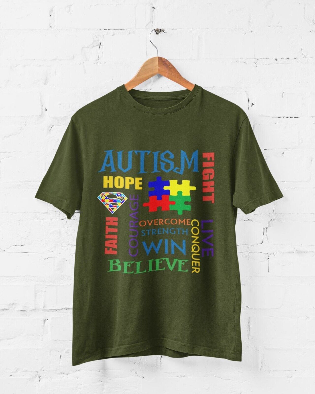 Autism Awareness and Support T Shirt Faith Autistic Courage Good to BeGalaxy Tees