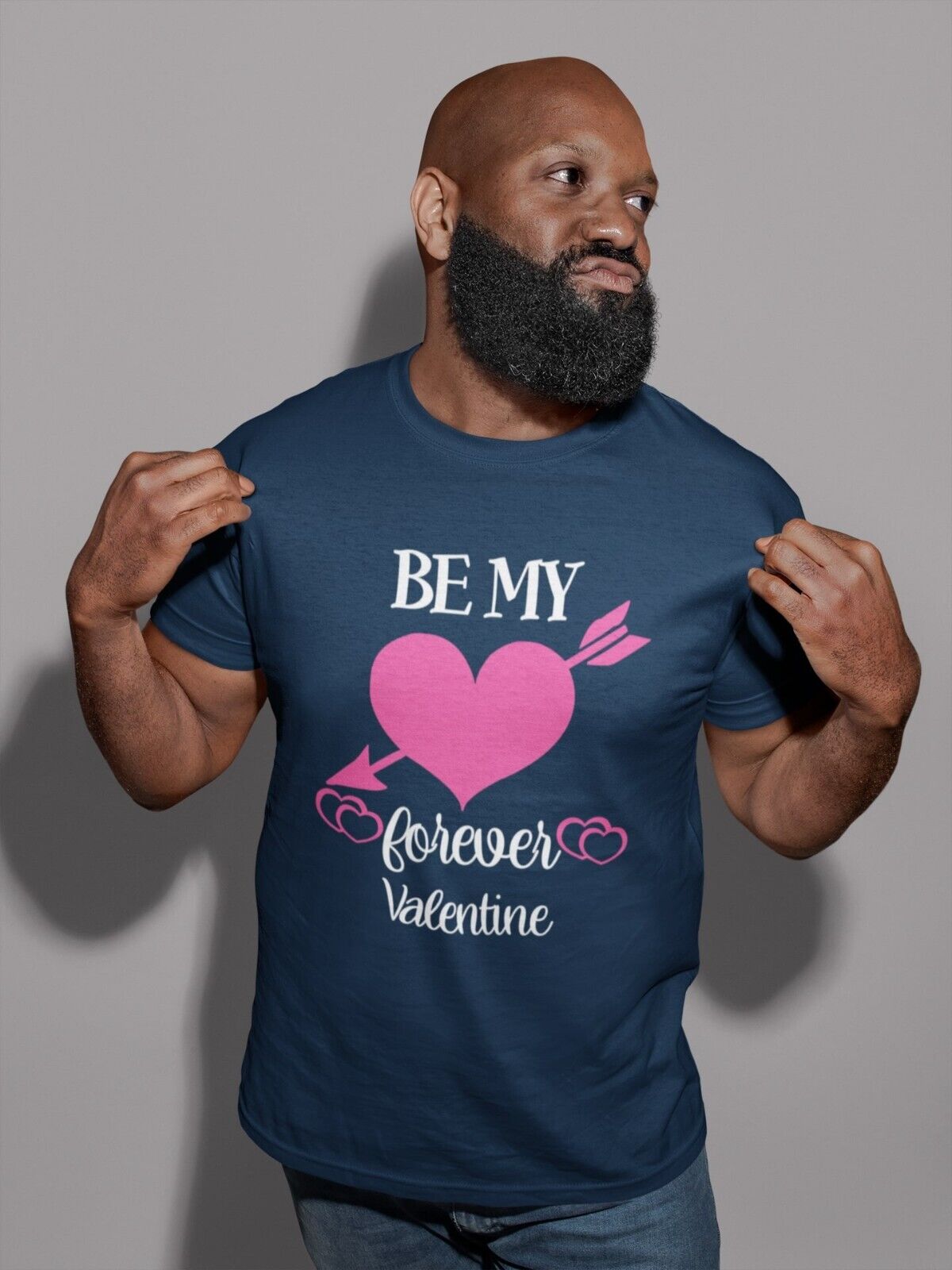 BE MY FOREVER VALENTINE Funny Valentines Day T Shirt Gift Idea Unisex Galaxy Tees