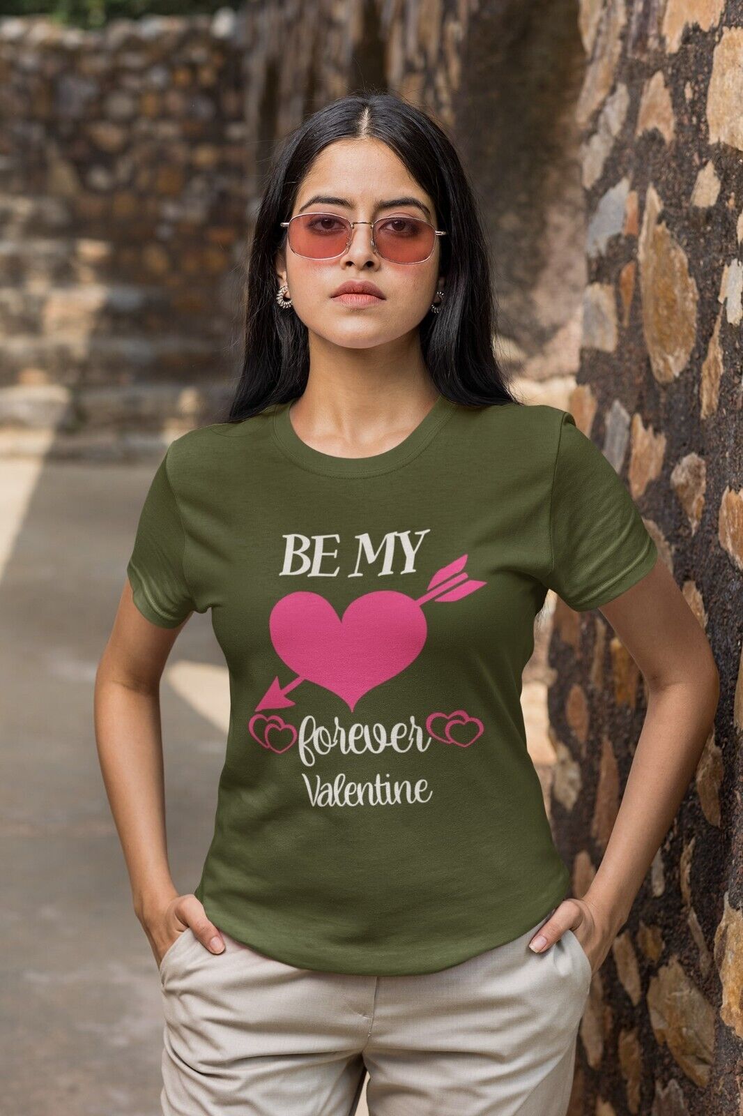 BE MY FOREVER VALENTINE Funny Valentines Day T Shirt Gift Idea Unisex Galaxy Tees