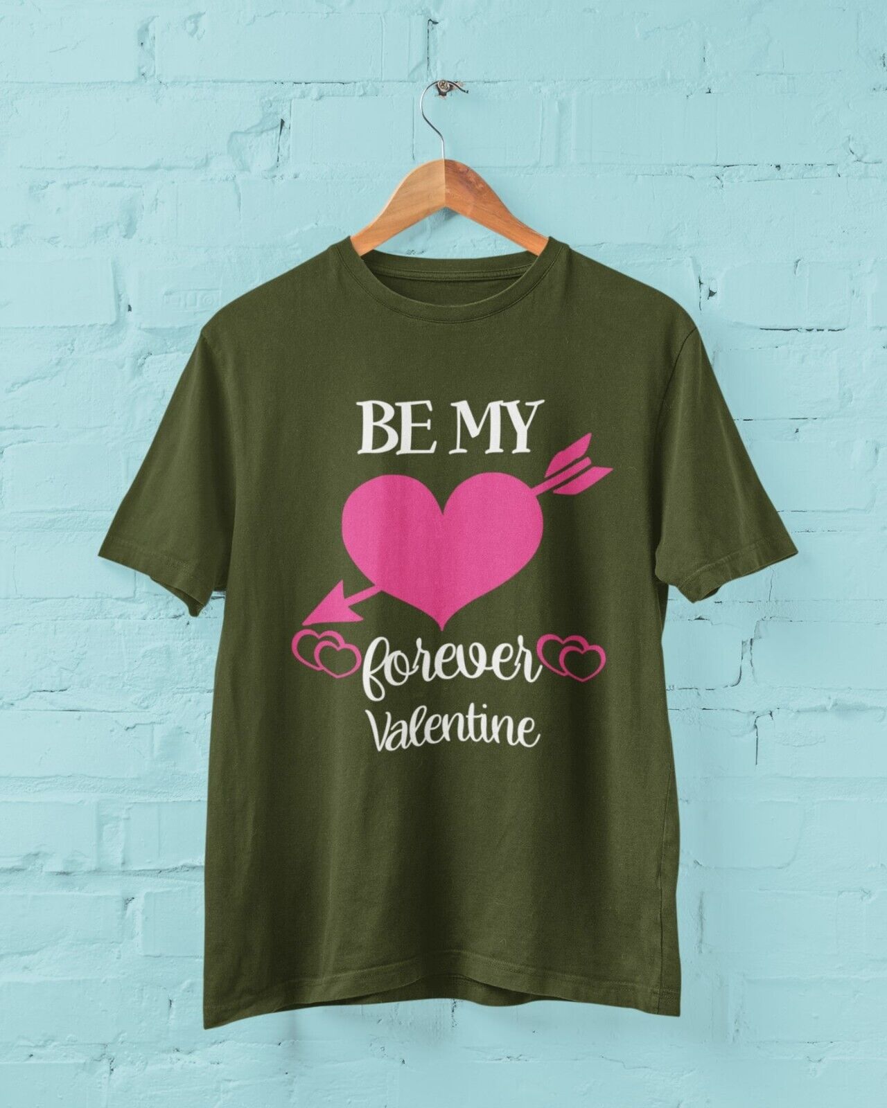 BE MY FOREVER VALENTINE Funny Valentines Day T Shirt Gift Idea Unisex Galaxy Tees