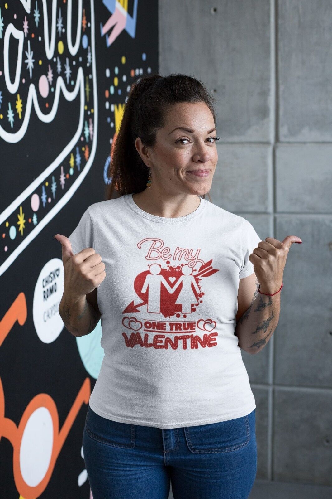 BE MY ONE TRUE VALENTINE Funny T Shirt Gift Idea Love Heart Present UnGalaxy Tees