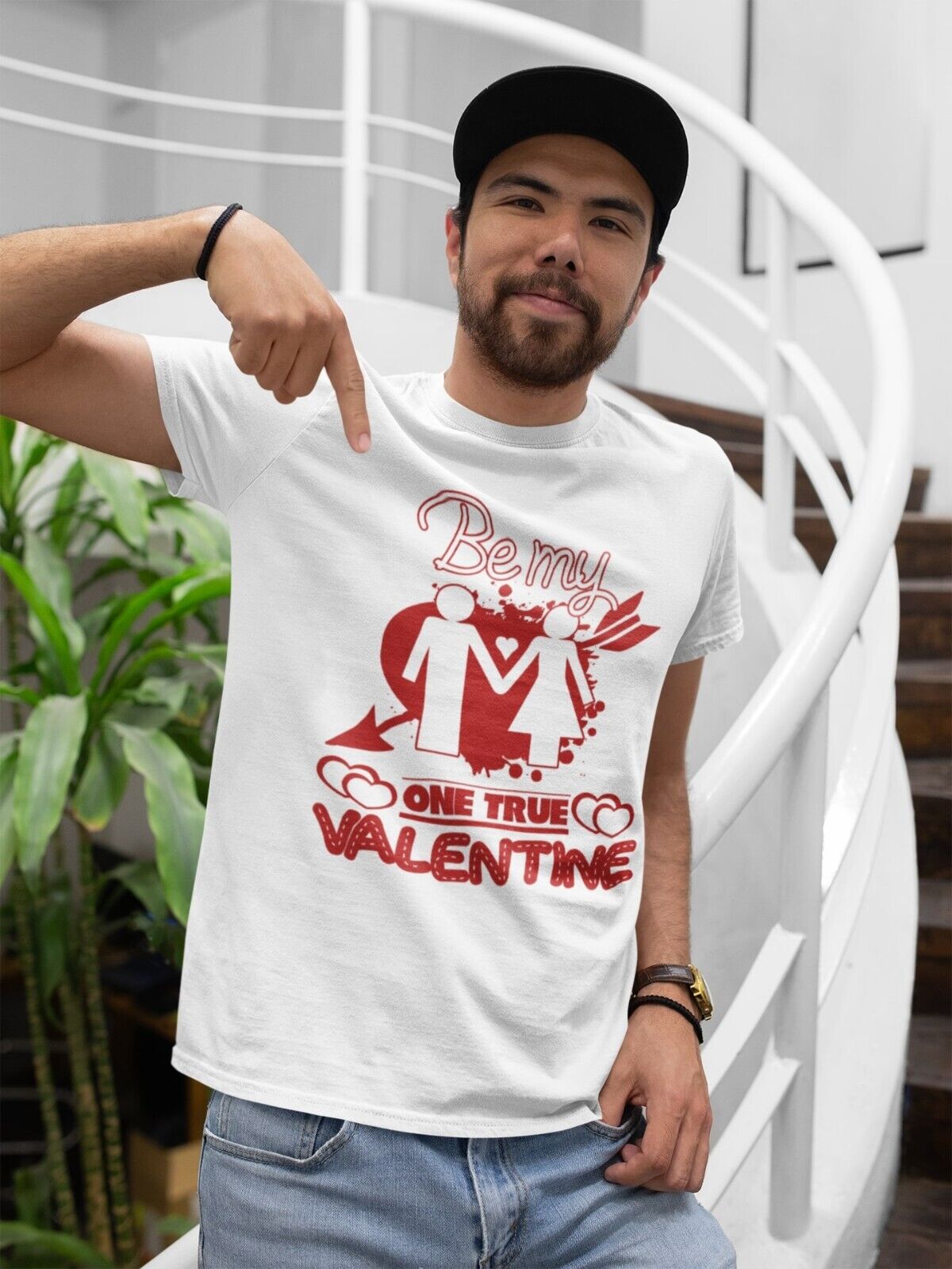 BE MY ONE TRUE VALENTINE Funny T Shirt Gift Idea Love Heart Present UnGalaxy Tees