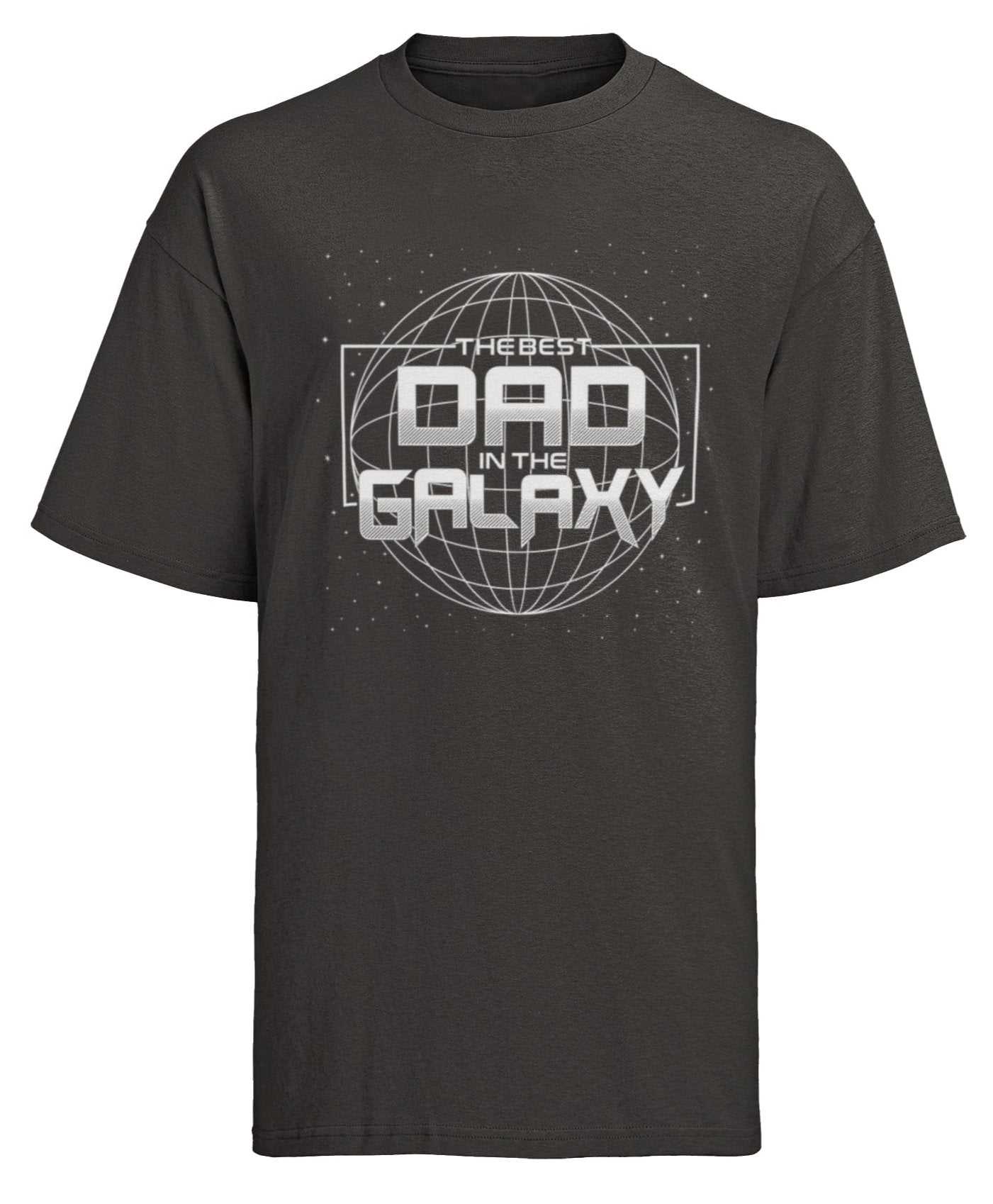 Best Dad in the Galaxy T-shirt for Father's Day or Christmas gift, featuring a bold print and comfortable fit.