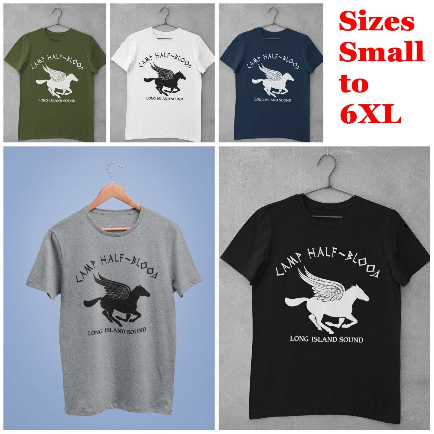 Camp Half Blood T Shirt Long Island Sound Jackson Percy Theif LightninGalaxy Tees