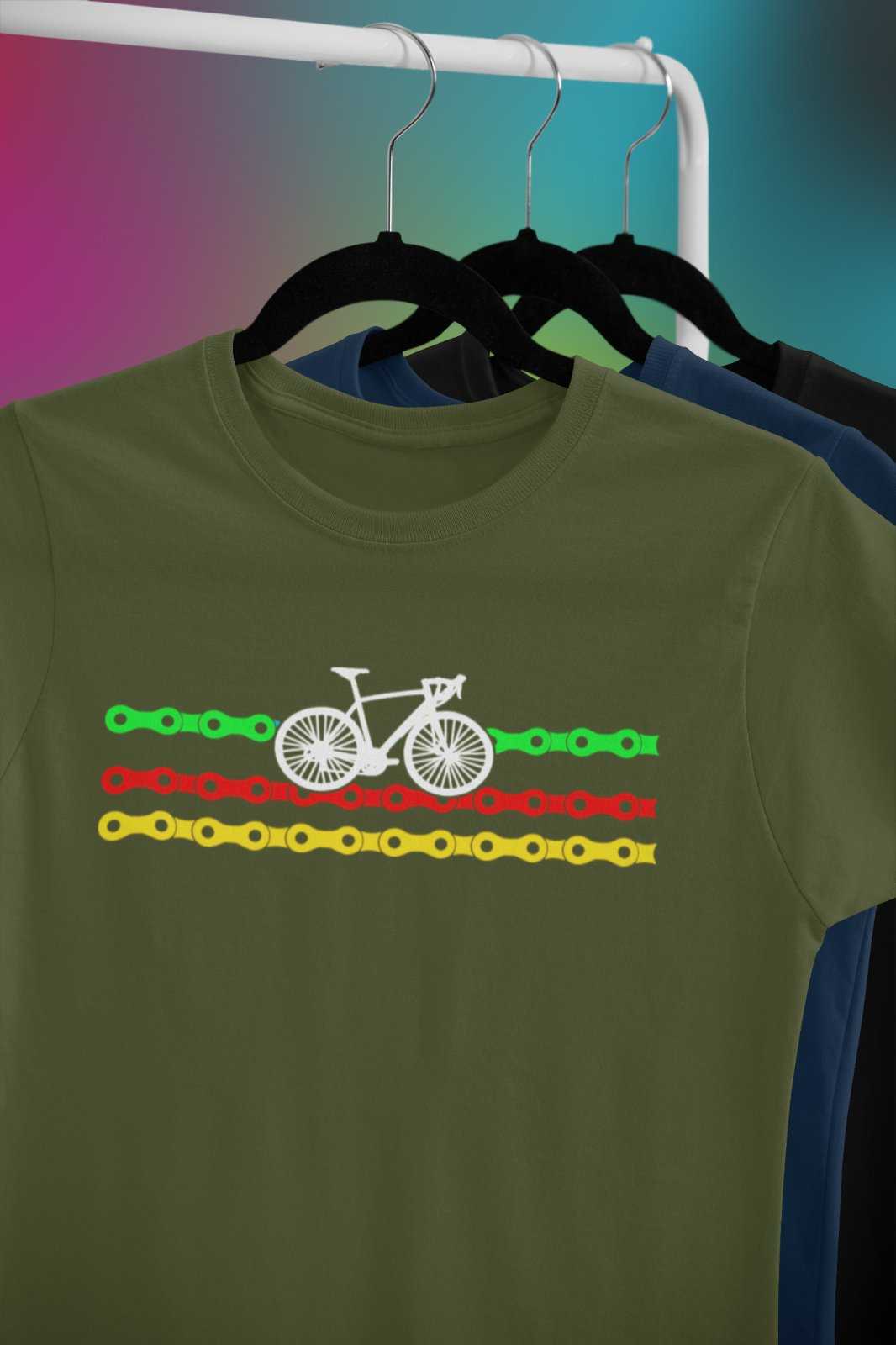 Cycling T Shirt Bike Chain Mechanics Gift For Cyclist Pedal Power RealGalaxy Tees
