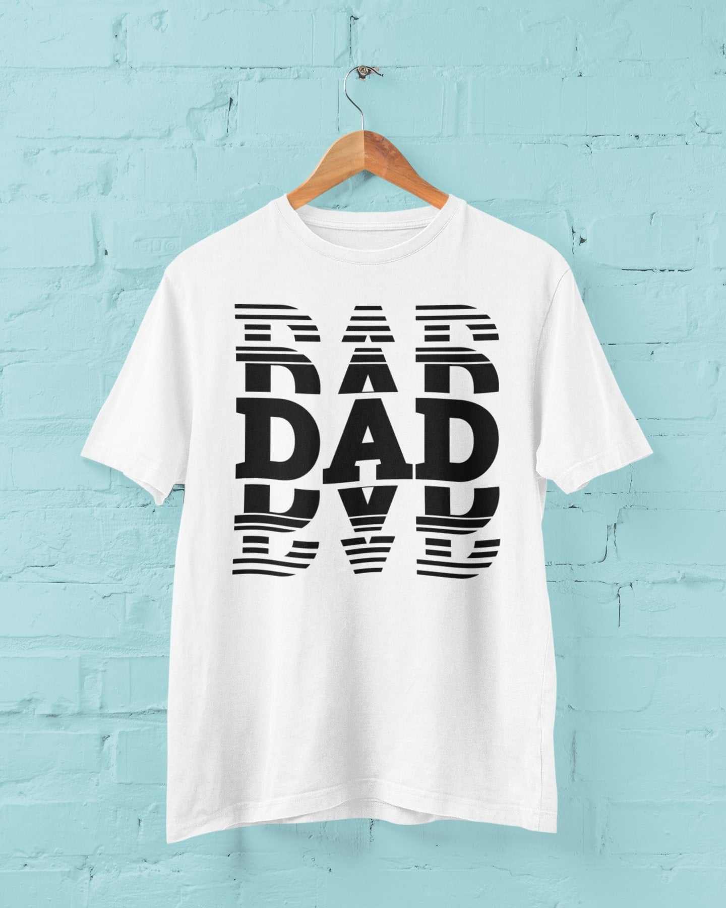 Dad typography t-shirt, perfect novelty Father’s Day gift, modern design.