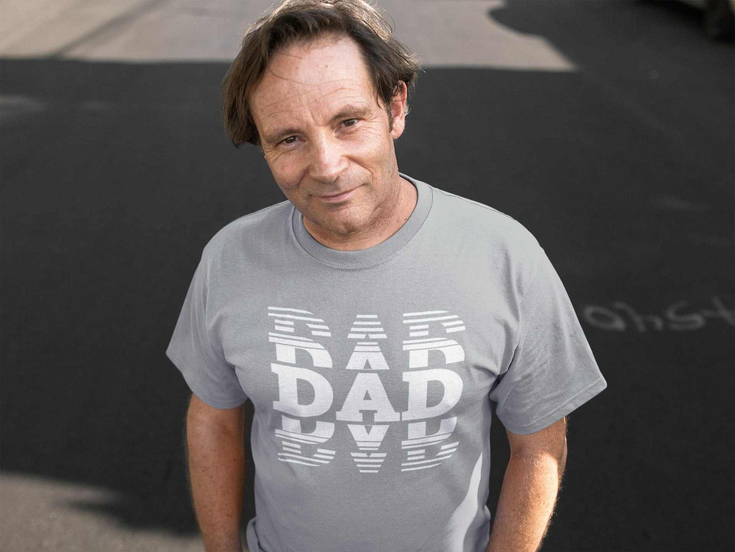 Dad T-shirt with modern typography design, perfect for Father's Day gift or new dads.