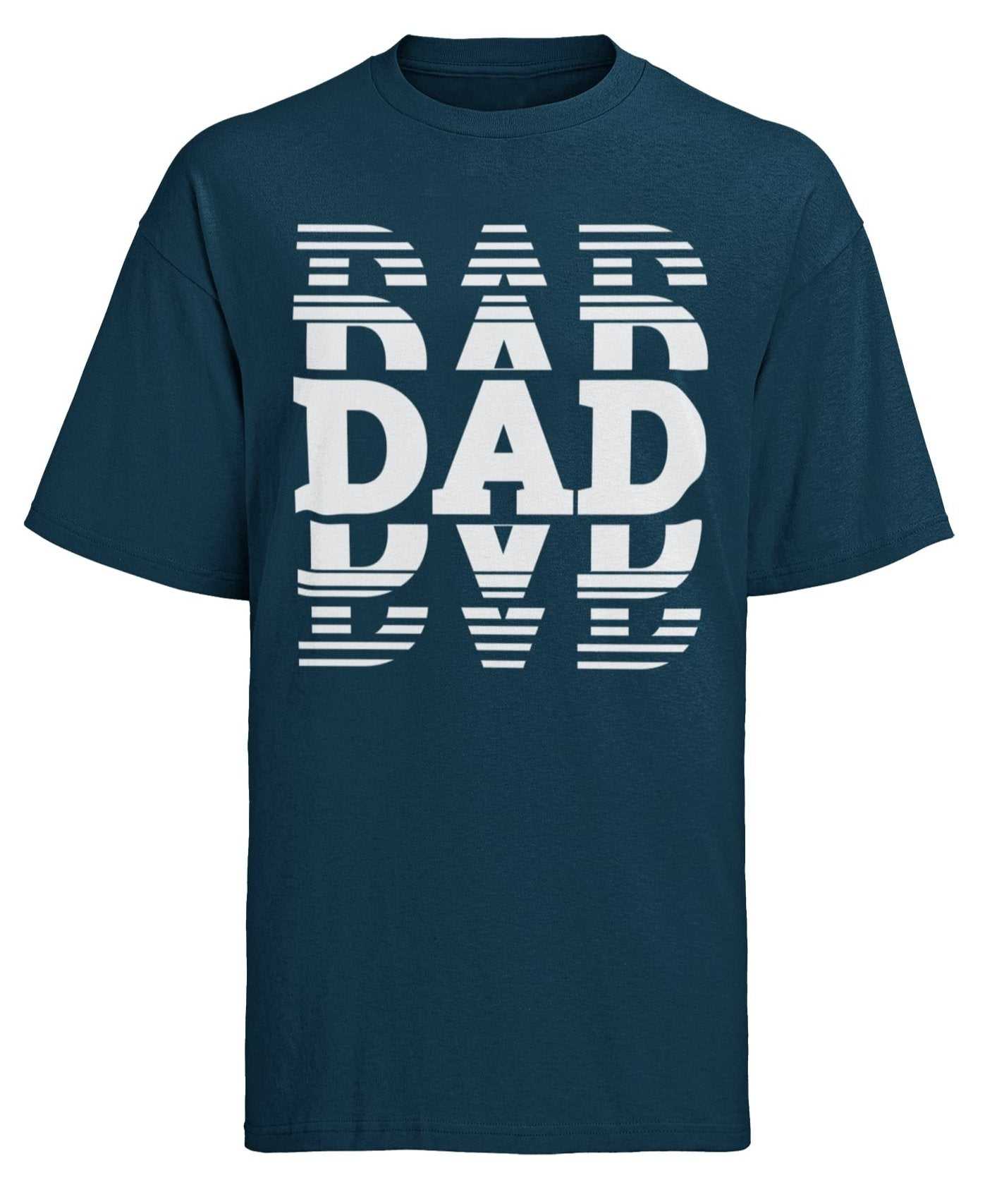 Dad typography t-shirt with modern design, ideal Father's Day gift.
