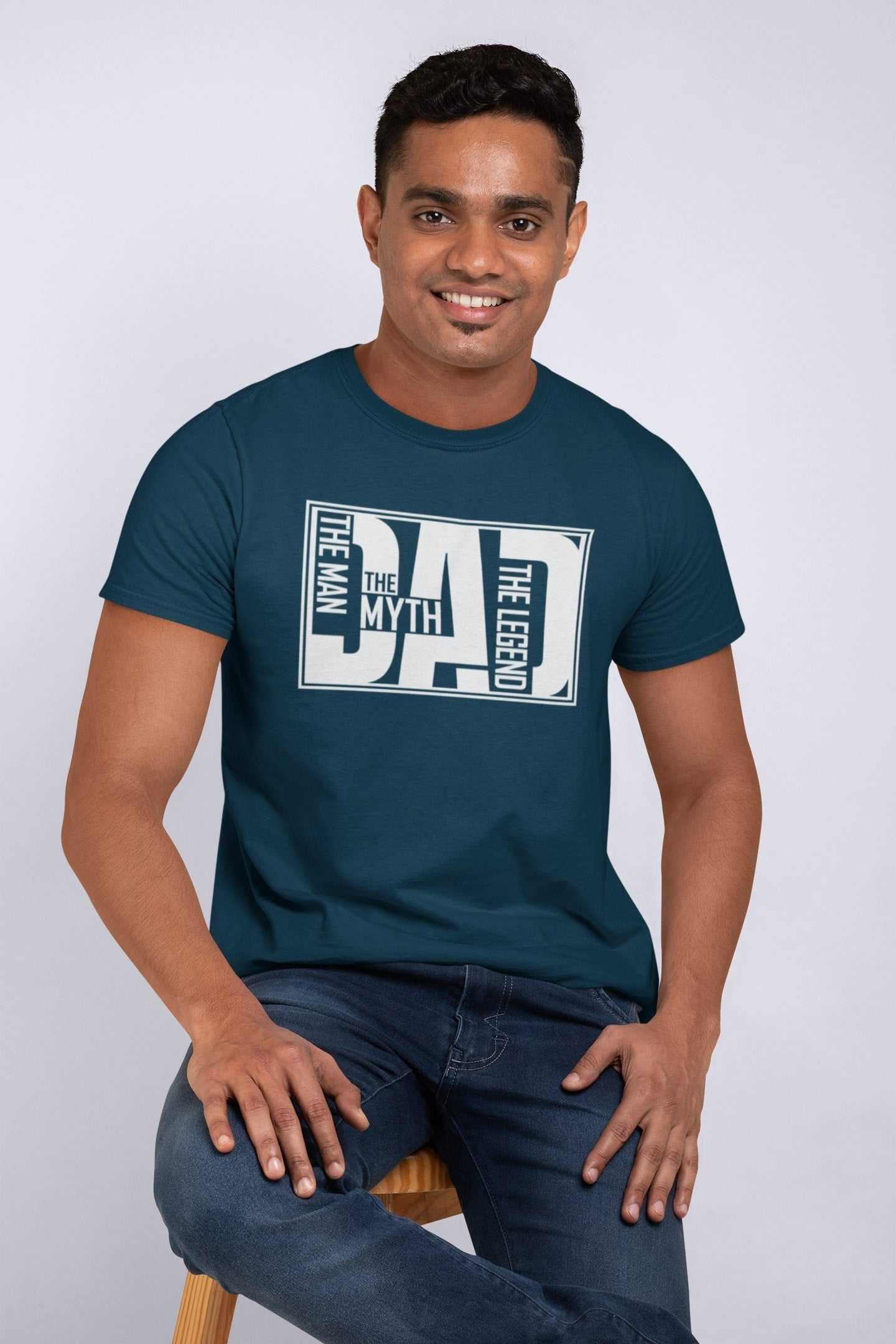 Dad The Man The Myth The Legend Funny T Shirt Gift Idea Fathers Day XMGalaxy Tees