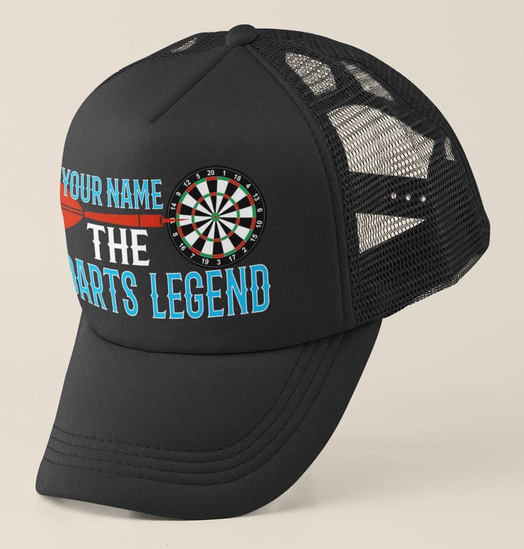 Novelty Personalised DARTS Trucker Baseball Cap Your Name The Darts Legend