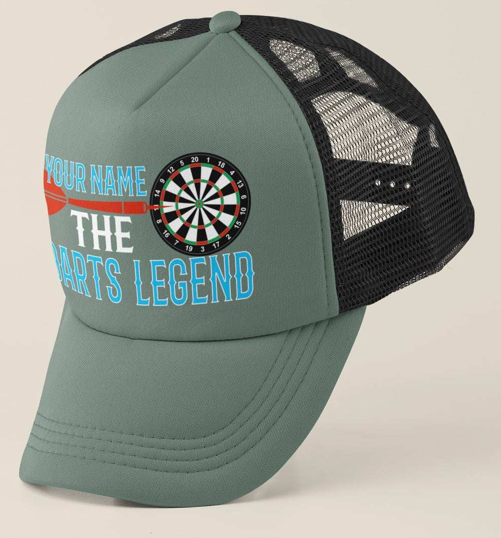 Novelty Personalised DARTS Trucker Baseball Cap Your Name The Darts Legend
