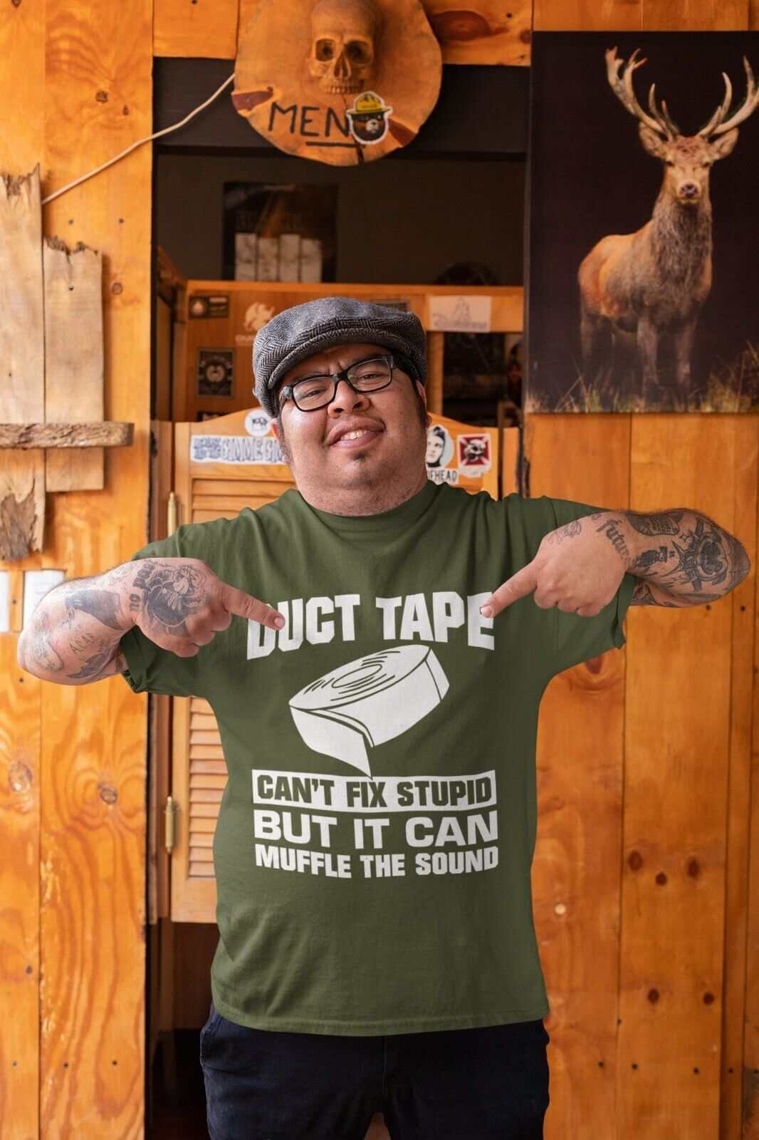 Duct Tape Can't Fix Stupid But It Can Muffle The Sound Funny T Shirt SGalaxy Tees