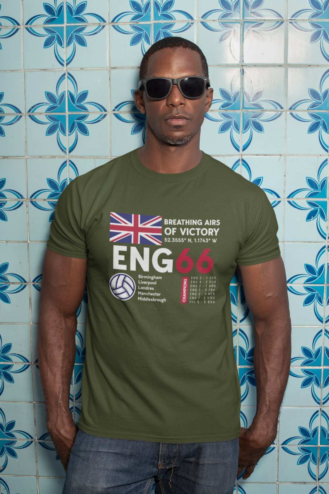 ENGLAND 1966 Football World Cup Victory T Shirt ENG66 Football Lions CGalaxy Tees