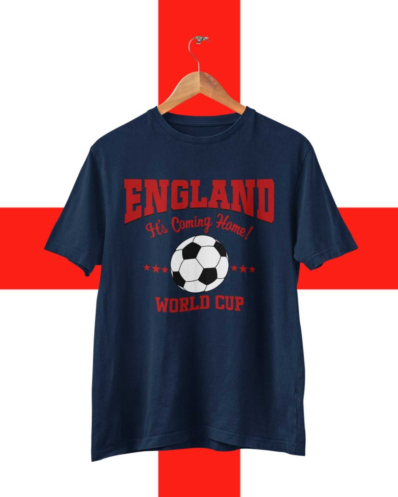 ENGLAND Football World Cup T Shirt It's Coming Home Supporter Fan Win Galaxy Tees