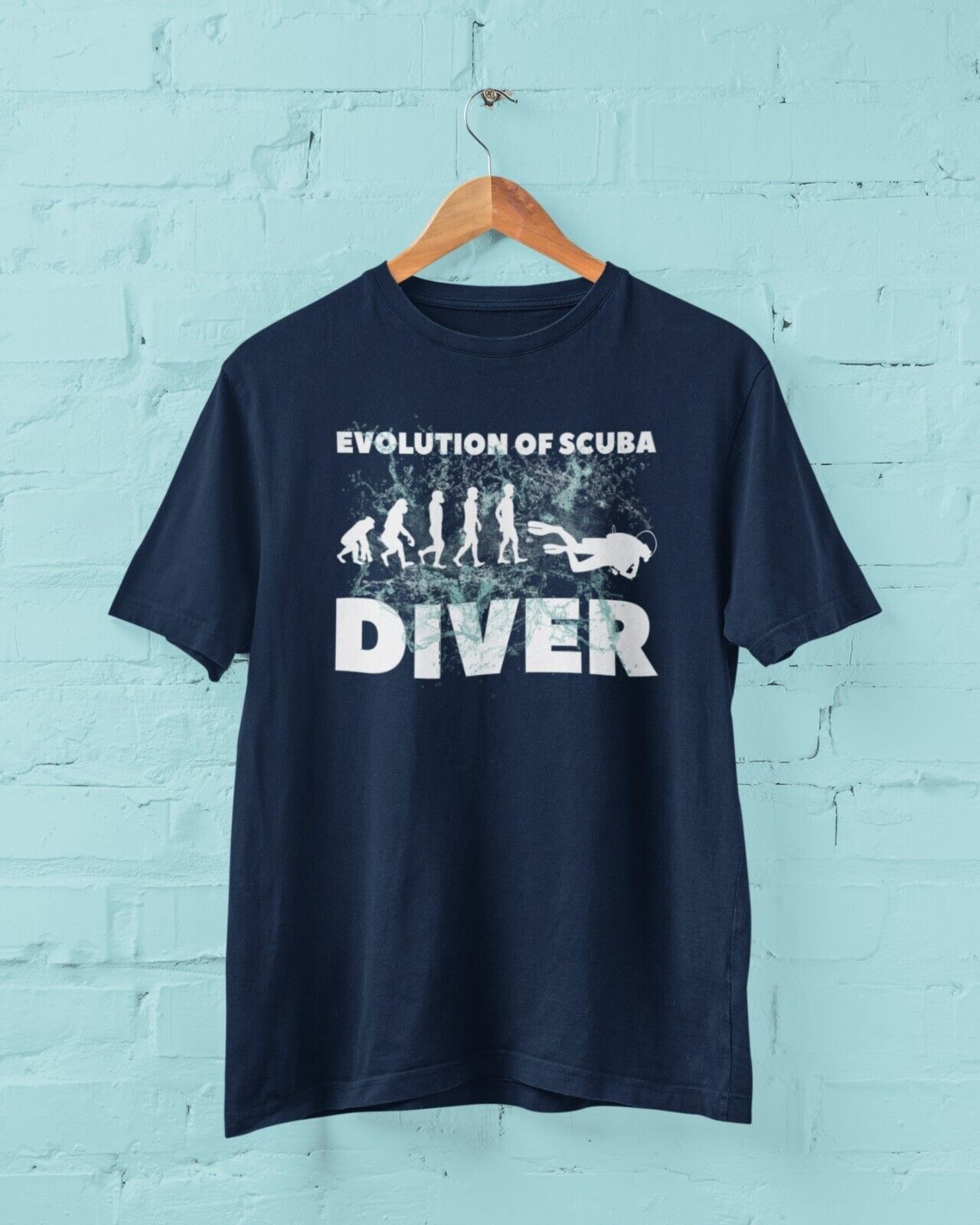 EVOLUTION OF A SCUBA DIVER T Shirt Gift For Diver Darwin Ape To Man EvGalaxy Tees