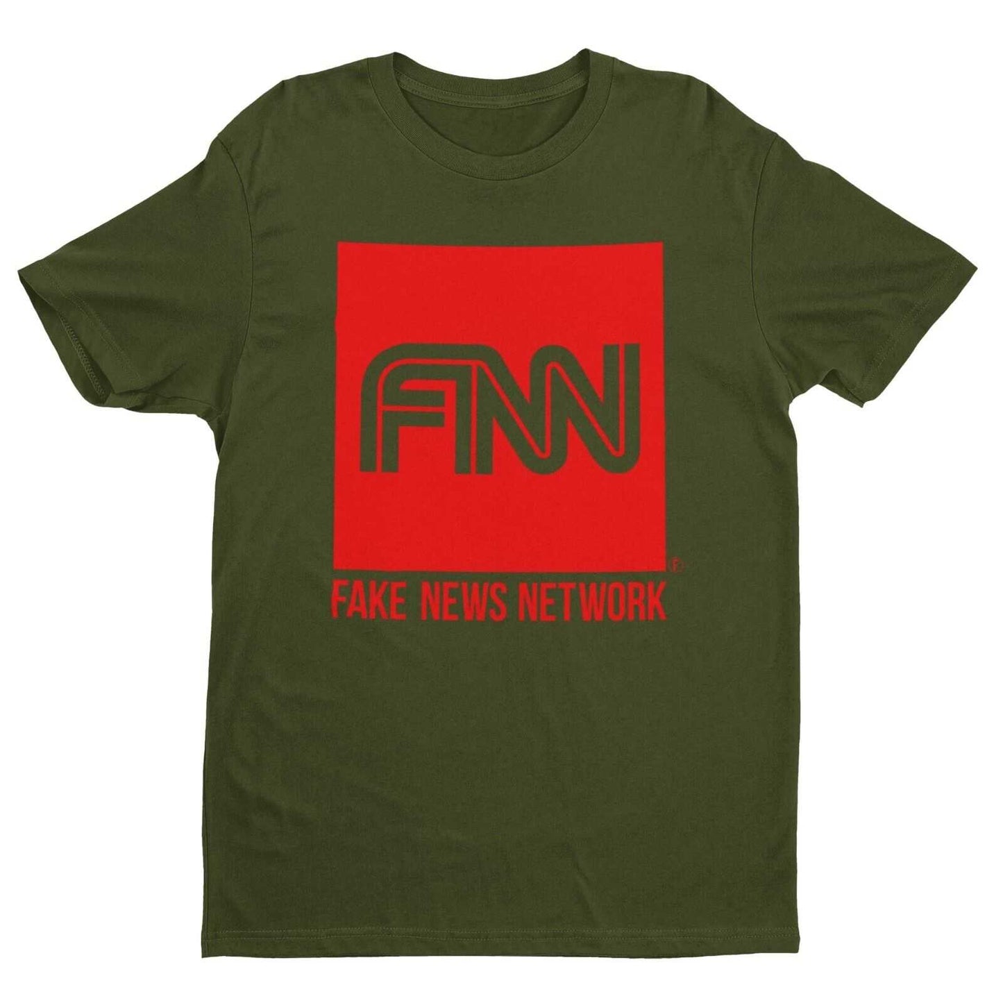 FAKE NEWS NETWORK Funny Parody T Shirt Trump Donald Network TV ConservGalaxy Tees