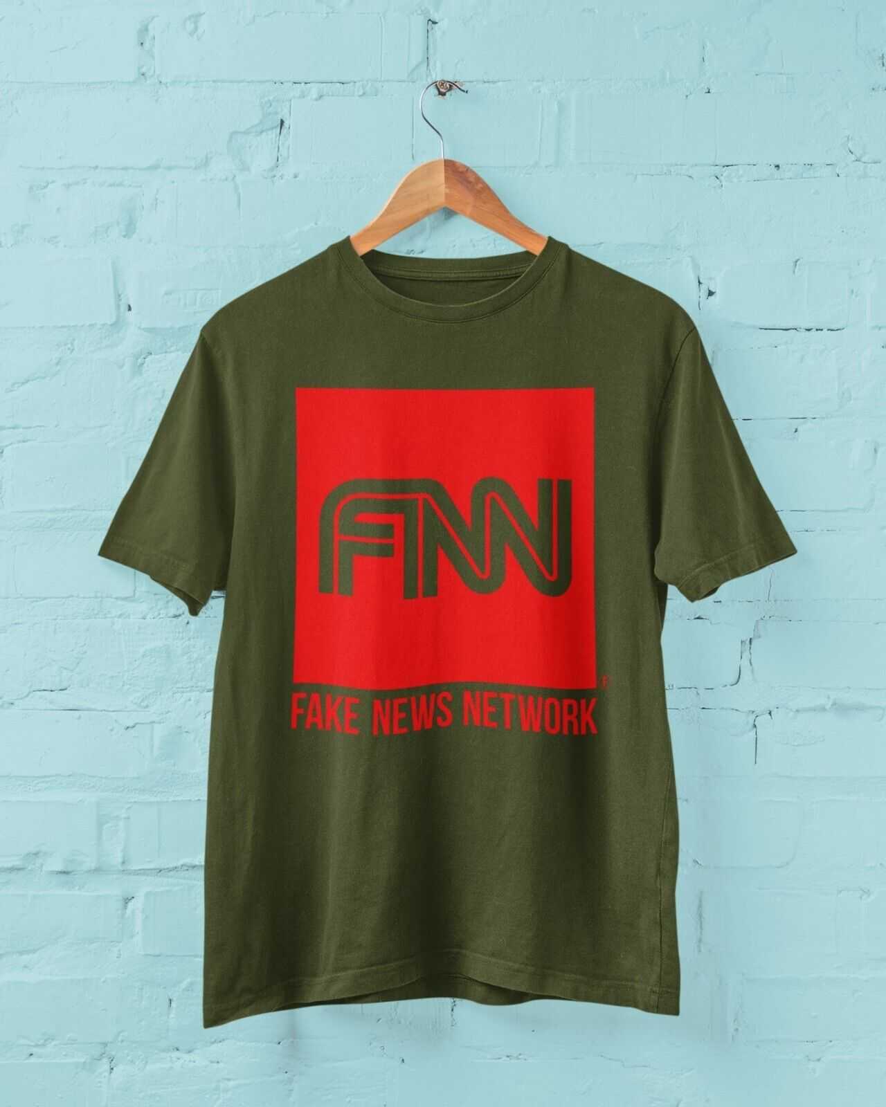 FAKE NEWS NETWORK Funny Parody T Shirt Trump Donald Network TV ConservGalaxy Tees